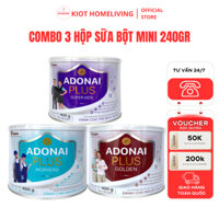 [Sữa Kê Đơn] Combo 3 Hộp 240gr Sữa Tiếu Đường - Sữa Tăng Chiều Cao - Sữa Tăng Cân Cho Người Lớn