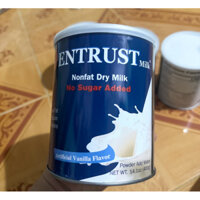 Sữa không đường entrust No Sugar Hộp 400g của Mỹ (Thích hợp cho người tiểu đường, ăn kiêng)