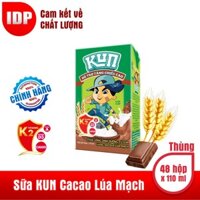 Sữa KUN Sôcôla Lúa Mạch Thùng 48 Hộp x 110ml