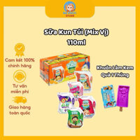 Sữa kun túi 110ml các vị ( 1 thùng khuyến mại 1 khuôn kem)