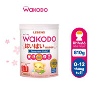 Sữa Lebens WAKODO SỐ 1  Nhật cho trẻ 0-1 tuổi lon 810gam
