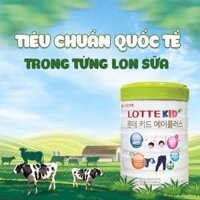 Sữa Lotte Kid A+ 760gr mẫu mới hỗ trợ tăng cao dành cho bé 1-10y