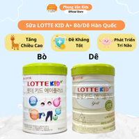Sữa Lotte Kid A+ Nội Địa Hàn Quốc Lon 760g Nhập Khẩu Chính Ngạch Có Tem Phụ giúp bé tăng chiều cao hỗ trợ tiêu hóa