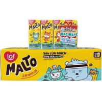 Sữa lúa mạch Lof Malto hương Socola bạc hà hộp 180ml