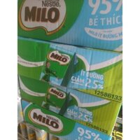 Sữa lúa mạch Milo ít đường hộp 180ml x 48