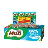 Sữa lúa mạch Milo ít đường (ngọt vừa tốt cho sức khỏe) 48 hộp x 180ml, mẫu mới date mới