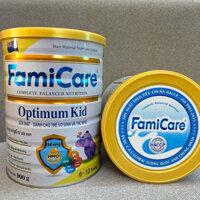 Sữa mát FamiCare Optimum Kid dành cho trẻ sơ sinh 0-12 tháng 900g - Tiêu hóa tốt, Đề kháng khỏe, tăng cân đều đặn