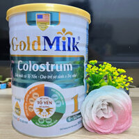 Sữa mát GOLDMILK COLOSTRUM SỐ 1 900G, sữa cho trẻ sơ sinh 0-12 tháng tuổi tăng sức đề kháng