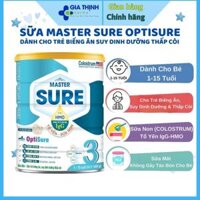 Sữa Mát Master Sure OptiSure 3 Tổ Yến- Sữa Non Dành Cho Trẻ Biếng Ăn , Suy Dinh Dưỡng Thấp Còi Từ 1 Đến 15 Tuổi 900g
