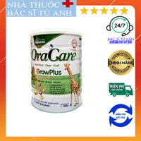 Sữa mát Oracare 4 GrowPlus - hỗ trợ phát triển chiều cao trí não thị giác cho trẻ 1 đến 10 tuổi 900g