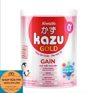 Sữa mát tăng cân Kazu Gain Gold 0+ 350g (0 – 12 tháng)