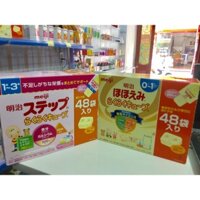 Sữa Meiji dạng thanh hộp 24 thanh 0-1 và 1-3 Nội Địa Nhật