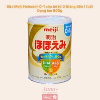 Sữa Meiji Hohoemi 0-1 nội địa Nhật 800g dạng lon