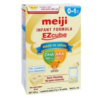 Sữa Meiji Infant Formula EZcube 0-1 Nhật Bản dạng thanh cho bé 0-12 tháng hộp16 thanh (mẫu mới)