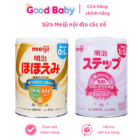 Sữa Meiji Nội Địa Nhật Lon, Thanh Số 0 & Số 9 , 0-1 & 1-3 , Meiji HP , Sữa Công Thức Hộp 800g GB