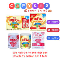 SỮA MEIJI SỐ 0/MEIJI 0-1 - MEIJI HOHOEMI MILK NỘI ĐỊA NHẬT BẢN - hộp 800gr