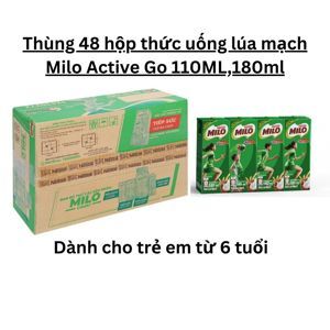Sữa Milo nước 180ml Thùng (48 hộp)