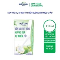 Sữa mộc châu dừa 110ml hàng chạy date/12 vỉ*4 hộp