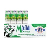 Sữa mộc châu trắng 180ml/48