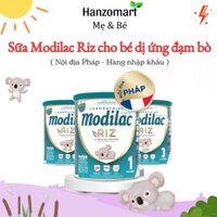 Sữa Modilac Riz Số 1,2,3 Lon 800g sữa bột công thức giúp bé dị ứngng đạm bò và bất dung nạp đường lactose