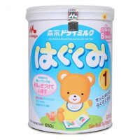 Sữa Morinaga Hagukumi số 1 cho bé từ 0-6 tháng tuổi hộp 850g