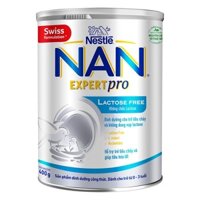 Sữa Nan Expertpro Lactose Free cho bé 0-3 tuổi bất dung nạp lactose và sau tiêu chảy hộp 400g – mẫu mới thay Nan AL110