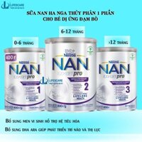 Sữa Nan HA Nga, nan tím thủy phân 1 phần cho bé dị ứng sữa đạm bò, số 1,2,3