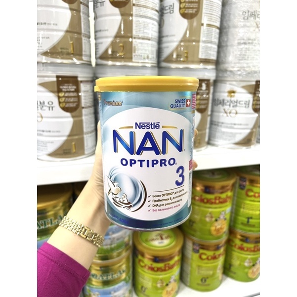 Sữa bột Nan 3 Nga - hộp 400g (dành cho trẻ từ 1 - 3 tuổi)