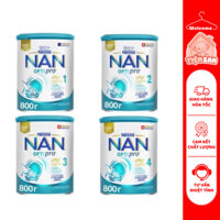 Sữa Nan Nga Optipro Nestle Số 1, 2, 3, 4 - Sữa Bột Công Thức 800g