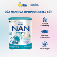 Sữa Nan Nga Optipro Nestle Số 1 800g (dành cho trẻ từ 0 đến 6 tháng)