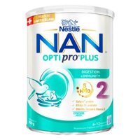 Sữa Nan Optipro PLUS 2 800g, với 5HMO, sản xuất tại Thụy Sỹ (6-12 tháng) (Giao bao bì ngẫu nhiên)