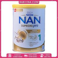 Sữa Nan Supreme Pro 1 400g | Dinh Dưỡng Cho Trẻ 0-12 Tháng Tuổi, Dị Ứng Đạm Sữa