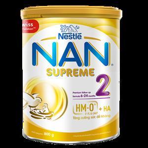 Sữa Nan Supreme số 2 - 800g (dành cho trẻ 6-24 tháng tuổi)