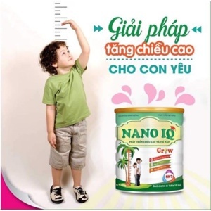 Sữa Nano IQ Grow - 900g (dành cho trrẻ 1-10 tuổi phát triển chiều cao và trí não)