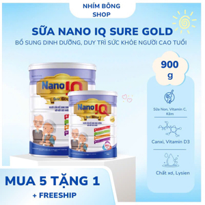 Sữa Nano IQ Sure Gold - 900g (dành cho người trên 18 tuổi)