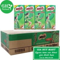 Sữa Nestle Milo lúa mạch hộp 180ml (Thùng)