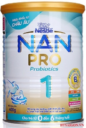 Sữa bột Nan Pro 1 - hộp 400g (dành cho trẻ từ 0 - 6 tháng)