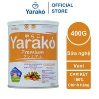 Sữa Nghệ YARAKO PREMIUM CURCUMIN Giải Pháp Dành Cho Người Dạ Dầy Và Làm Lành Vết Sẹo Hộp 400g