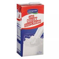 Sữa Nguyên Kem Không Đường UHT ConaProle (1 lít) – Hộp Đỏ Cao