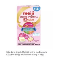 Sữa nhập khẩu dạng thanh Meiji Growing Up Formula Ezcube 432g cho bé 1-3Y