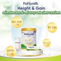 Sữa non 24 H chứa Tổ Yến  Papamilk Height&Gain lon 830gr