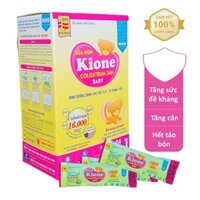 Sữa non cho trẻ sơ sinh từ 0-24 tháng - KiOne 16.000 mg Colostrum - Tăng sức đề kháng ăn ngon tiêu hóa tốt (hộp 24 gói x 5g)