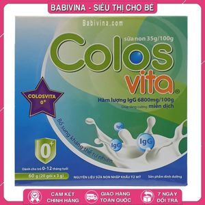 Sữa Non Colos Vita Số 0 Hộp 60g / 20 Gói