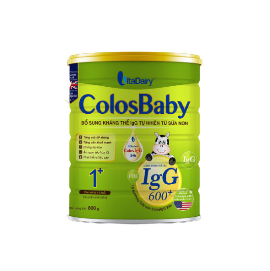Sữa non Colosbaby 600 IgG 1+ - 800g (dành cho bé 1-2 tuổi)