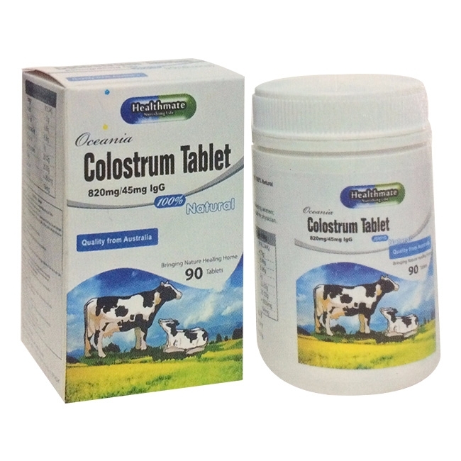 Sữa non Oceania Colostrum Tablet 820mg/45 IgG - Hộp 90 viên