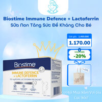 Sữa Non Tăng Sức Đề Kháng Cho Bé Biostime Immune Defence + Lactoferrin - Hộp 28 gói