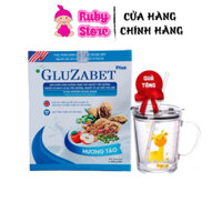 Sữa non tiểu đường Gluzabet hộp giấy 400g vị táo 16 gói nhỏ tiện lợi -hỗ trợ cân bằng đường huyết