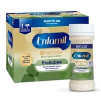 Sữa nước Enfamil ProSobee Soy của Mỹ cho trẻ từ 0 đến 12 tháng dị ứng đạm sữa bò bất dung nạp lactose hộp 12 ống