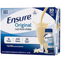 Sữa nước Ensure Original Nutrition Shake nhập khẩu Mỹ 237ml x 30lon nhập khẩu Mỹ nguyên thùng