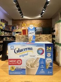 Sữa nước Glucerna Mỹ 237ml Hộp Giấy – Vị Vani – Thùng 24 hộp